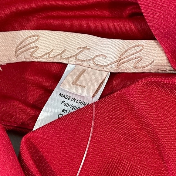 Anthropologie Hutch Cut Out Flare Mini Dress Size L Red - Picture 9 of 10